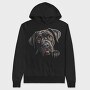 Cane Corso Peeking, Hanorac Oversize Barbati (Unisex)