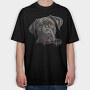 Cane Corso Peeking, Tricou Oversize Barbati (Unisex)