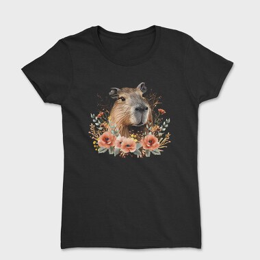 Capybara Flowers 8, Tricou Femei