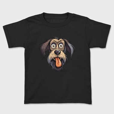 Cartoon Dog Face Joy, Tricou Copii