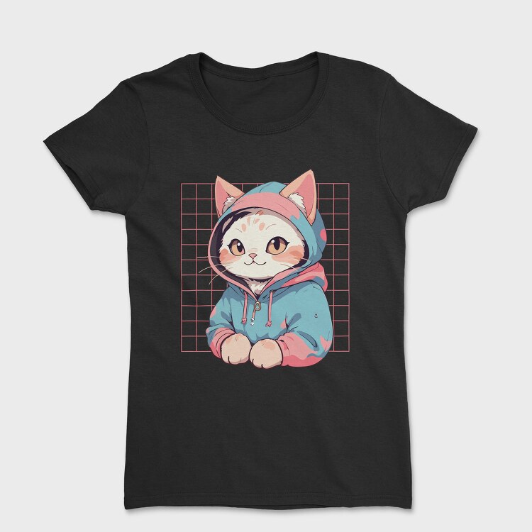 Anime Cat Cute, Tricou Femei