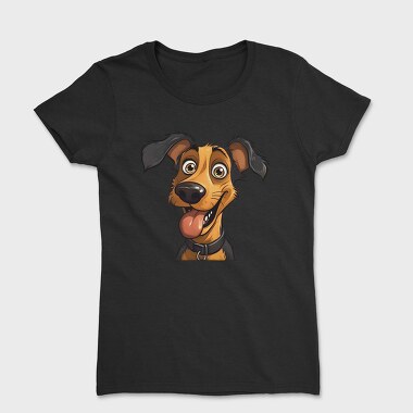 Cartoon Dog Smile, Tricou Femei