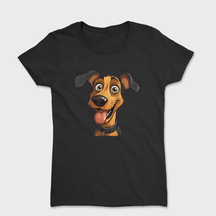 Cartoon Dog Smile, Tricou Femei