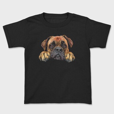 Bullmastiff Peeking Face, Tricou Copii
