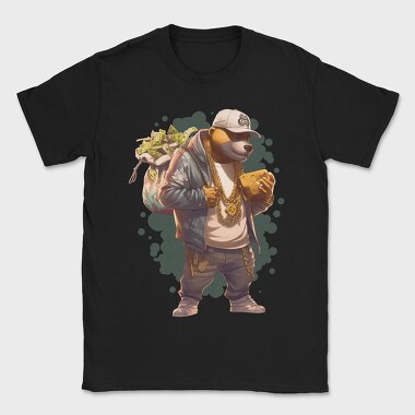 Gangster Bear Money Gold, Tricou Barbati (Unisex)