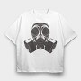Gas Mask, Tricou Oversize Barbati (Unisex)