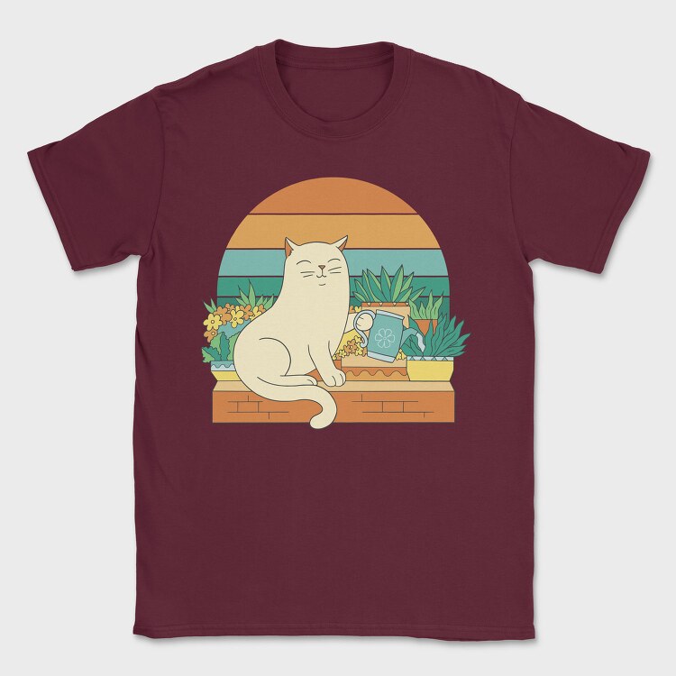 Gardening Cat, Tricou Barbati (Unisex)