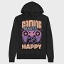 Gaming Makes Me Happy, Hanorac Oversize Barbati (Unisex)