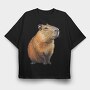 Capybara 21, Tricou Oversize Barbati (Unisex)
