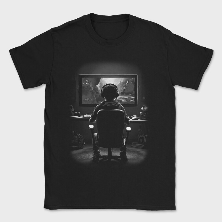 Gamer Monochrome, Tricou Barbati (Unisex)