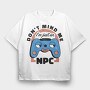 Gamer Retro Cartoon Npc, Tricou Oversize Barbati (Unisex)