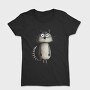 Cartoon Raccoon Minimalist, Tricou Femei