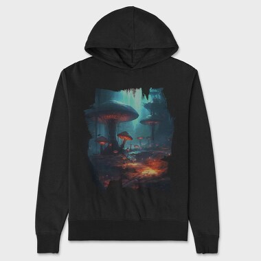 Futuristic Fungi, Hanorac Oversize Barbati (Unisex)