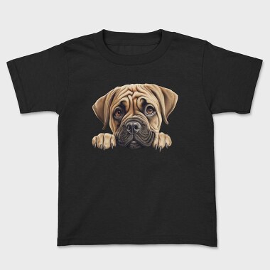 Bullmastiff Peeking, Tricou Copii