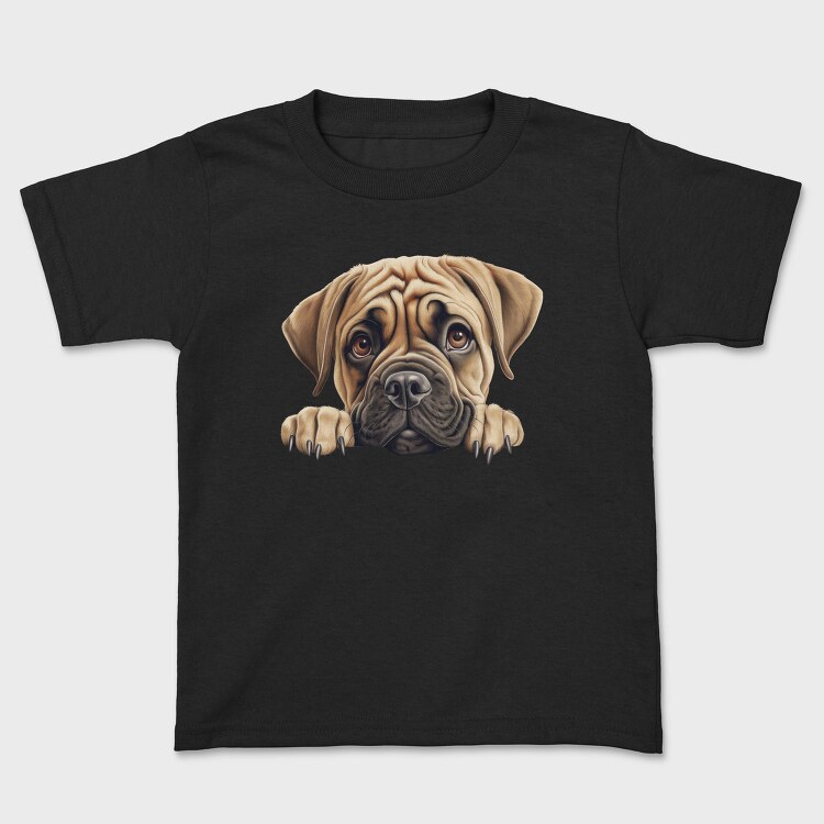 Bullmastiff Peeking, Tricou Copii
