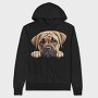 Bullmastiff Peeking, Hanorac Oversize Barbati (Unisex)