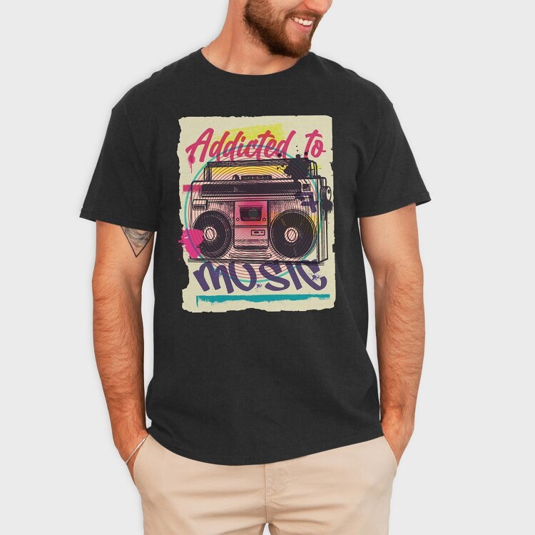 Boombox, Tricou Barbati (Unisex)