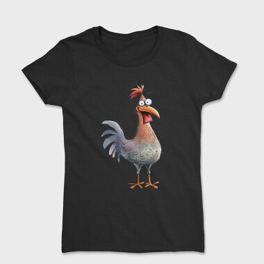 Cartoon Rooster Feet, Tricou Femei