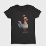 Cartoon Rooster Feet, Tricou Femei
