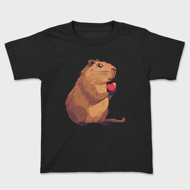 Capybara Love Heart, Tricou Copii
