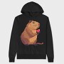 Capybara Love Heart, Hanorac Oversize Barbati (Unisex)