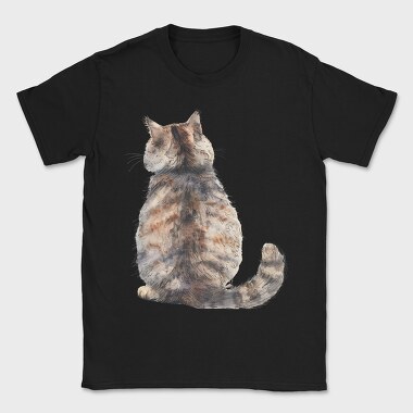 Cat Back View, Tricou Barbati (Unisex)