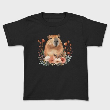 Capybara Flower Crown, Tricou Copii