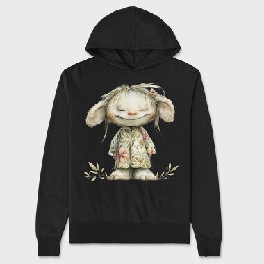 Bunny In Pajamas, Hanorac Oversize Barbati (Unisex)
