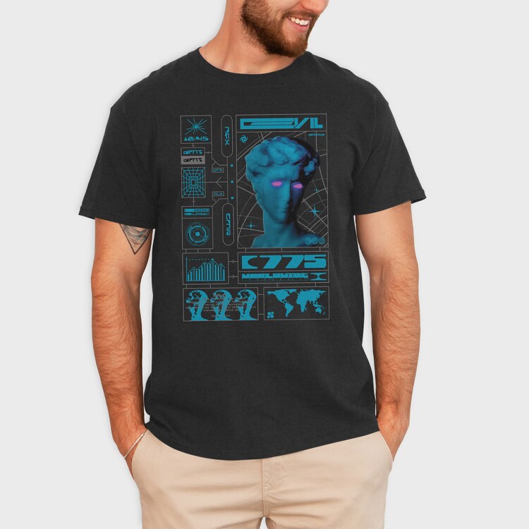 Electric Evil 1, Tricou Barbati (Unisex)