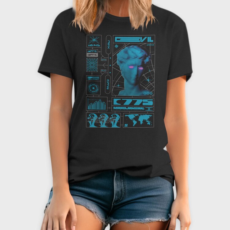 Electric Evil 1, Tricou Barbati (Unisex)