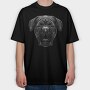 French Mastiff, Tricou Oversize Barbati (Unisex)