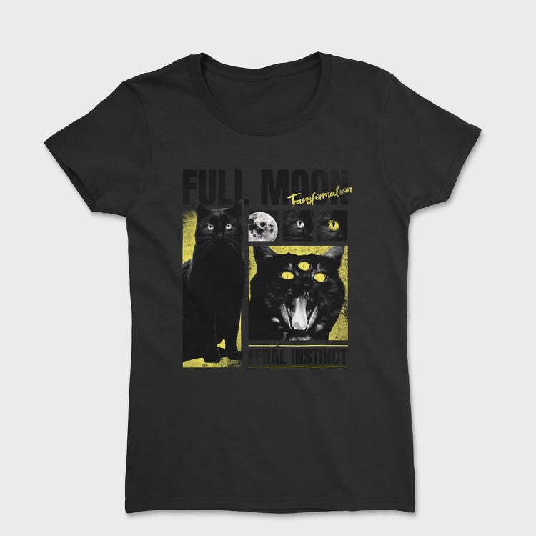 Full Moon Cat, Tricou Femei