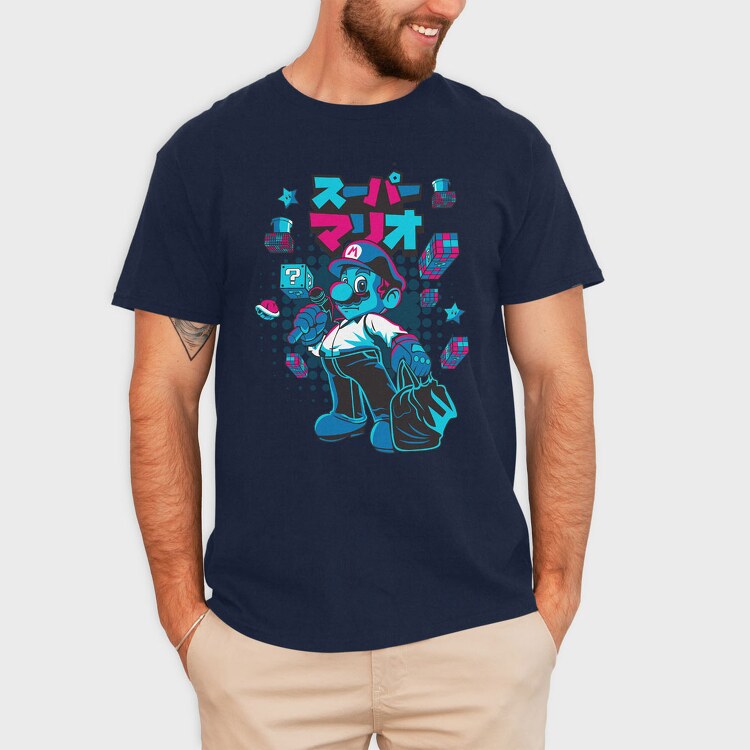 Mario, Tricou Barbati (Unisex)