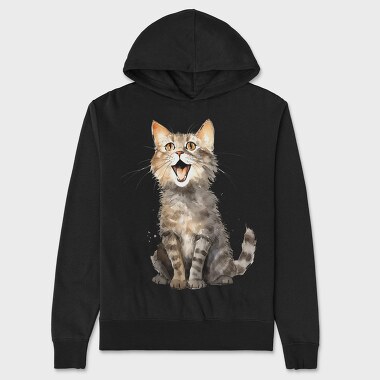 Cat Scream, Hanorac Oversize Barbati (Unisex)