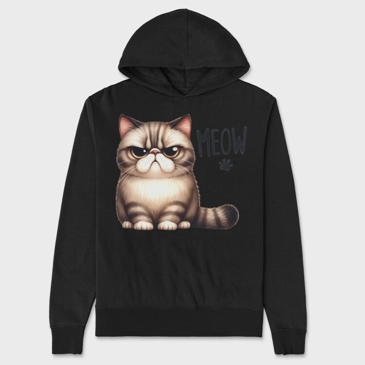 Cat Meowow, Hanorac Oversize Barbati (Unisex)