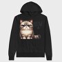 Cat Meowow, Hanorac Oversize Barbati (Unisex)
