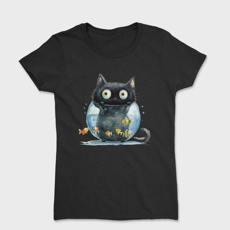 Cat In Fishbowl, Tricou Femei