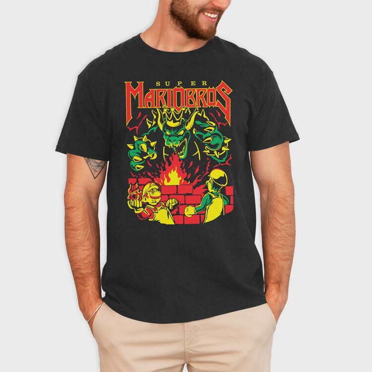 Mariobros, Tricou Barbati (Unisex)