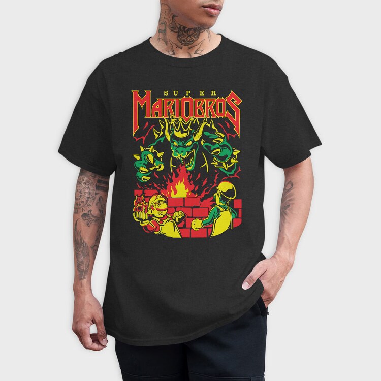 Mariobros, Tricou Barbati (Unisex)