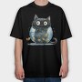 Cat In Fishbowl, Tricou Oversize Barbati (Unisex)