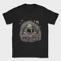 Frog Reading Flowers, Tricou Barbati (Unisex)