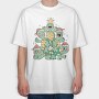 Christmas Turtles Tree X Mas, Tricou Oversize Barbati (Unisex)