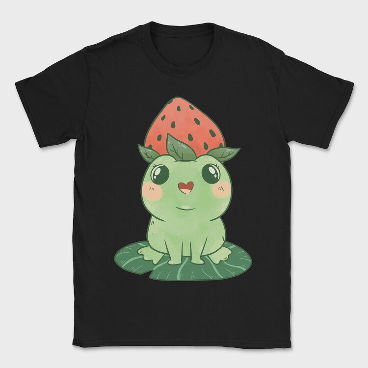 Frog Cute Strawberry, Tricou Barbati (Unisex)