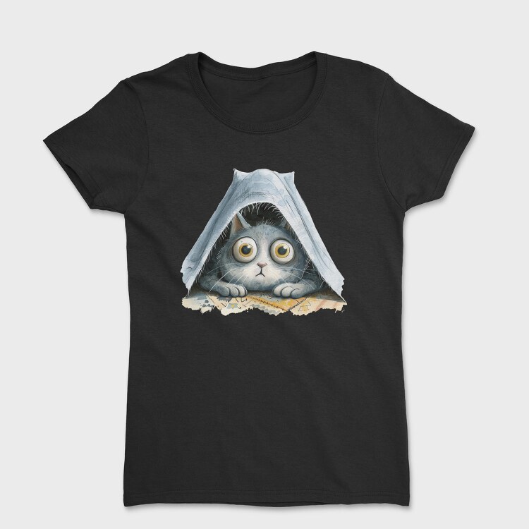 Cat In Tent, Tricou Femei