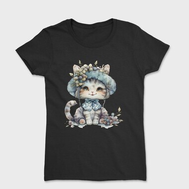Cat Grapes Hat, Tricou Femei