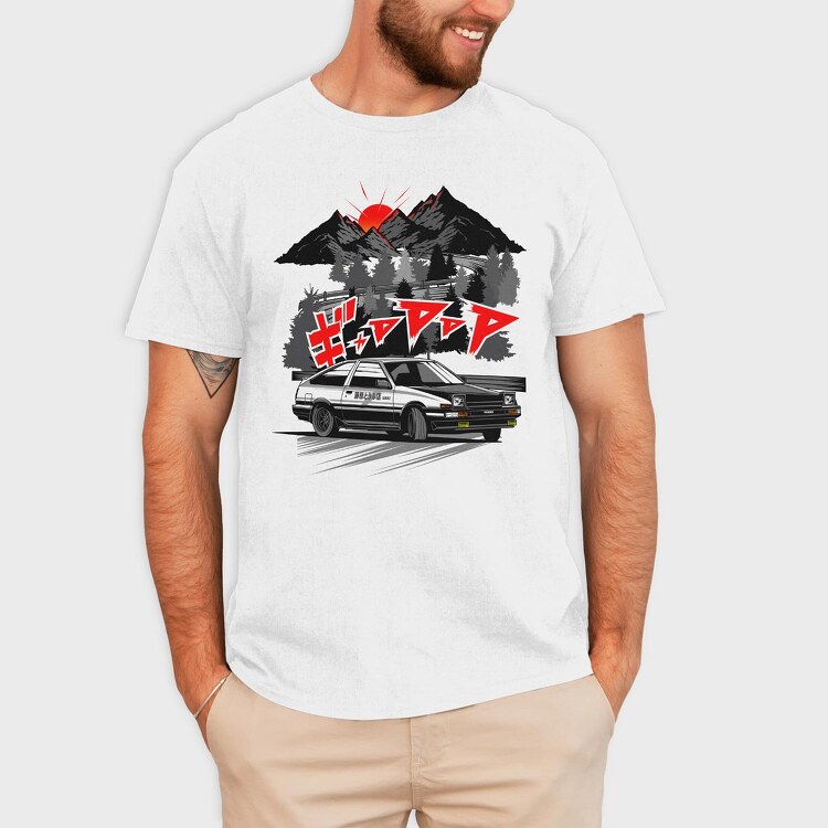 AE86 Touge, Tricou Barbati (Unisex)