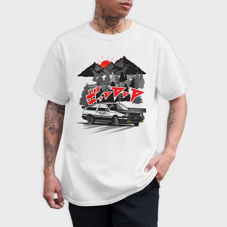 AE86 Touge, Tricou Barbati (Unisex)