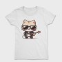 Cat Guitar Sunglasses, Tricou Femei