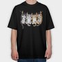 Cat Clan Cuddle, Tricou Oversize Barbati (Unisex)