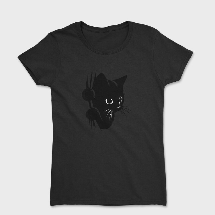 Cat Head Peeking, Tricou Femei